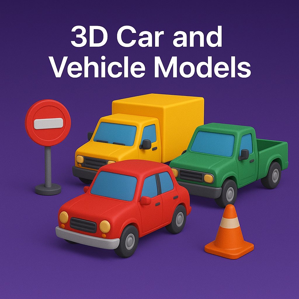 3D CAR and VEHICLE Models