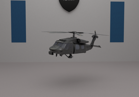 3D MODEL: Helicopter Low poly model
