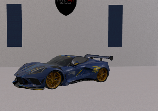 3D MODEL: Corvette , low poly