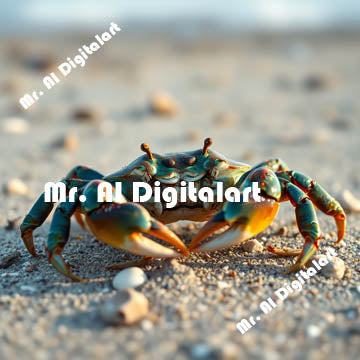 A Crab on the Beach