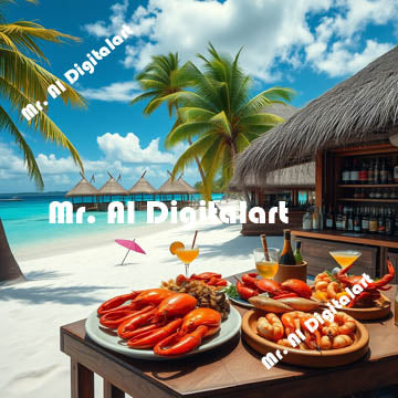 A Clam Bake and Bar at the Beach