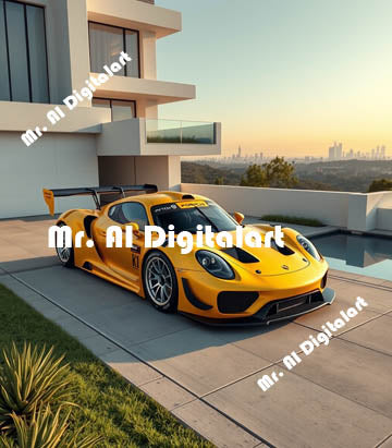 Yellow Porsche