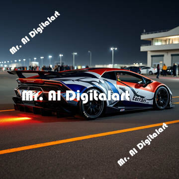 Lamborghini-HD graphic custom wrap