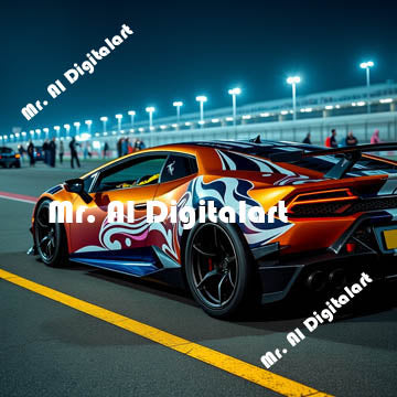 Lamborghini-HD graphic custom wrap